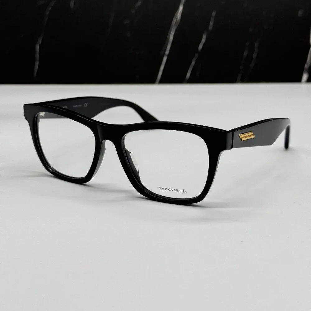 NEW BOTTEGA VENETA BV1120OA 001 BLACK SQUARE WOMEN EYEGLASSES